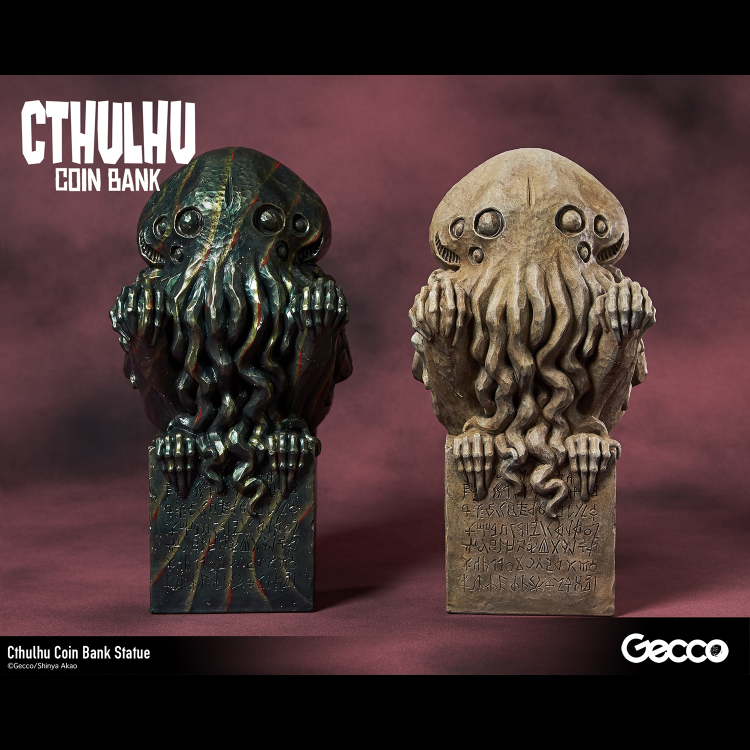 Cthulhu Coin Bank Statue (Stone Color)